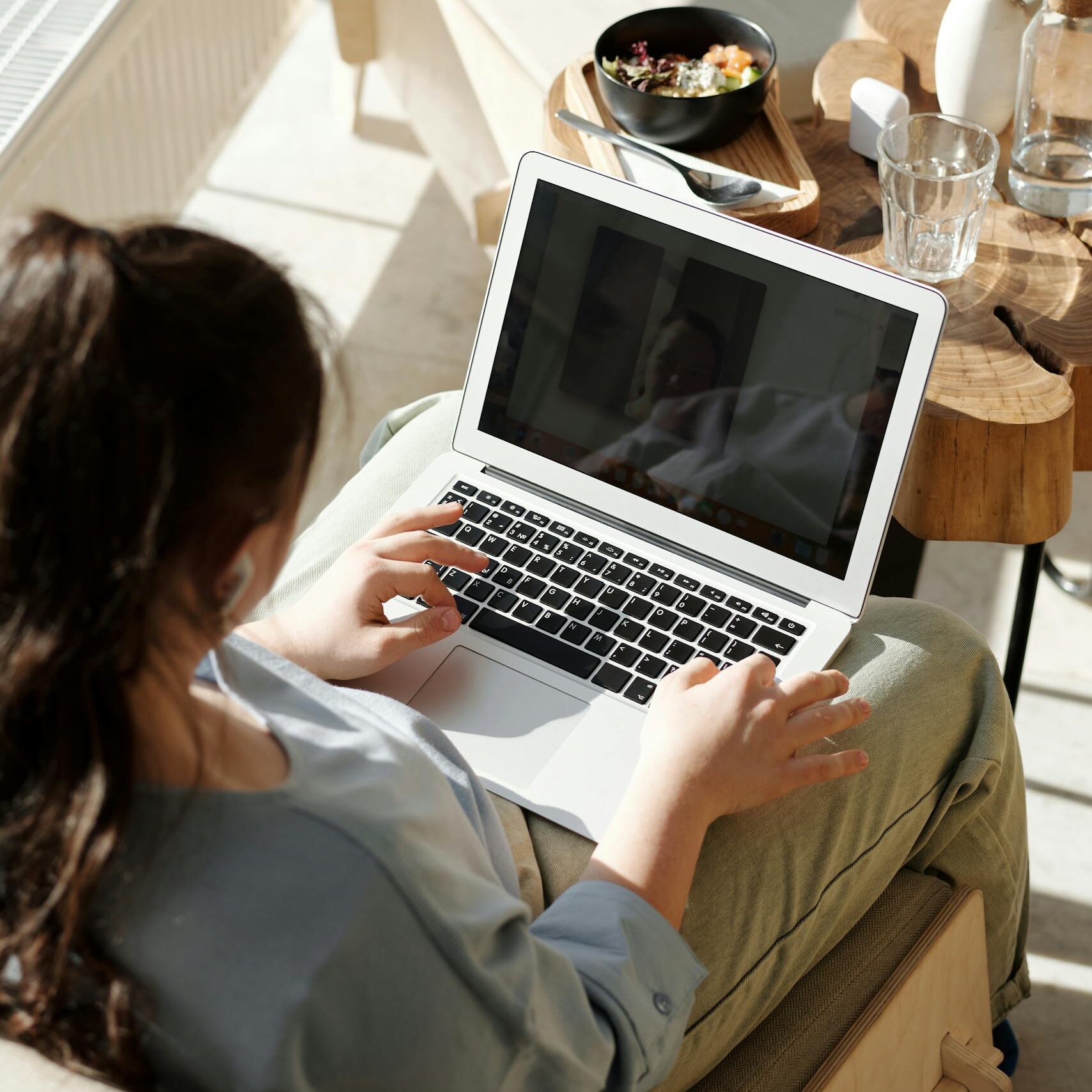 Woman Working at Home